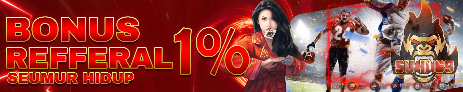 SUHU69 | BONUS REFFERAL 0.1%